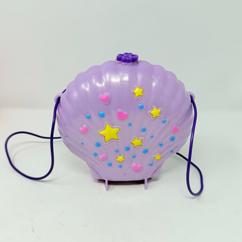 Polly Pocket Shell Compact Playset Purple Mermaid Theme Incomplete Toy Set